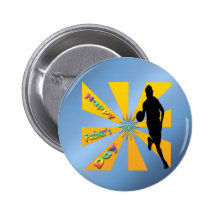 Basketball - Happy Father's Day Button
