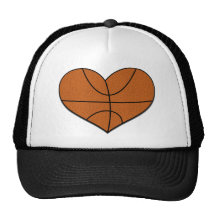 Basketball Heart Hat