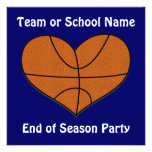 Basketball Heart Invitation