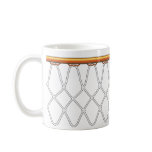 Basketball Hoop Net_black outline Coffee Mugs