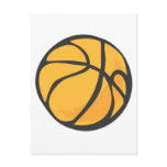 Basketball in Hand drawn Style Post Cards