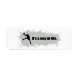 Basketball Is a Way of Life Return Address Label