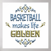 BASKETBALL is Golden Poster
