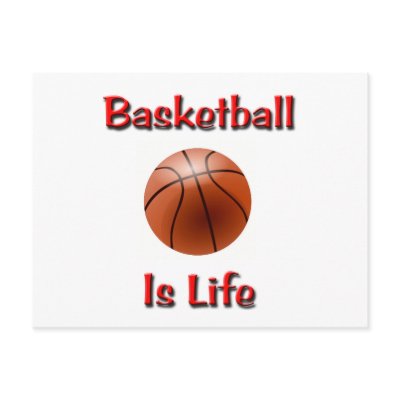 Basketball Is Life Post Card by ourinspirations