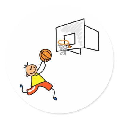 Basketball Kid Stickers by prawny