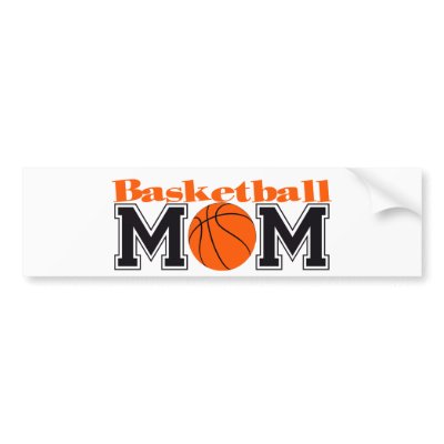 Basketball Mom Bumper Sticker by LushLaundry
