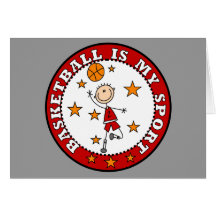 Basketball My Sport Tshirts and Gifts Card