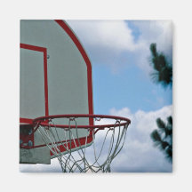 Basketball net fridge magnet