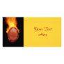 Basketball On Fire Photo Card