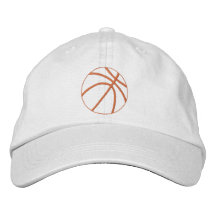 Basketball Outline Embroidered Hat