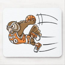 Basketball Owl Mousepad
