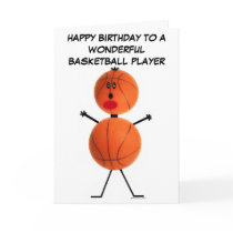Basketball Player Birthday Card
