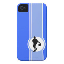 Basketball Player; Blue iPhone 4 Case-Mate Case