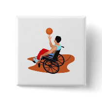 Basketball Player Button
