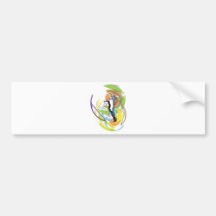 Basketball player illustration bumper stickers