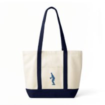 Basketball Player Silhouette Tote Bags