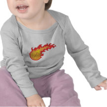 Basketball Red Fire Shirt