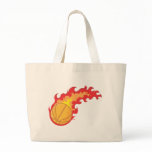 Basketball Red Fire Shirt Bag