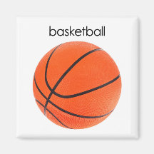 Basketball Refrigerator Magnet