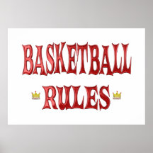 Basketball Rules Posters