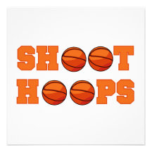 Basketball Shoot Hoops T-shirts and Gifts Invite