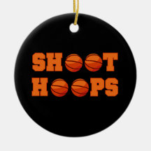Basketball Shoot Hoops T-shirts and Gifts Ornament