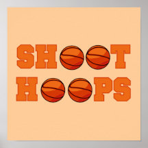 Basketball Shoot Hoops T-shirts and Gifts Print
