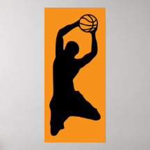 basketball silhouette poster