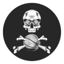 Basketball Skull and Bones stickers