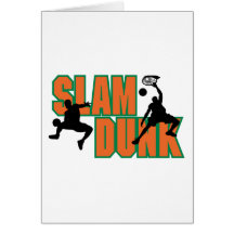 Basketball Slam Dunk Greeting Cards