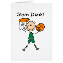 Basketball Slam Dunk T-shirts and Gifts Card