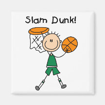 Basketball Slam Dunk T-shirts and Gifts Fridge Magnet