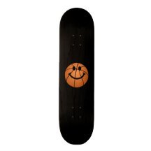 Basketball smiley face skate board decks