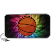 Basketball; Sport; rainbow Laptop Speakers