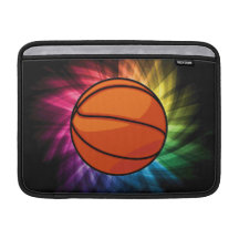 Basketball; Sport; rainbow MacBook Sleeve