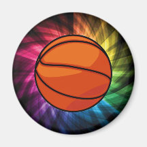 Basketball; Sport; rainbow Magnet