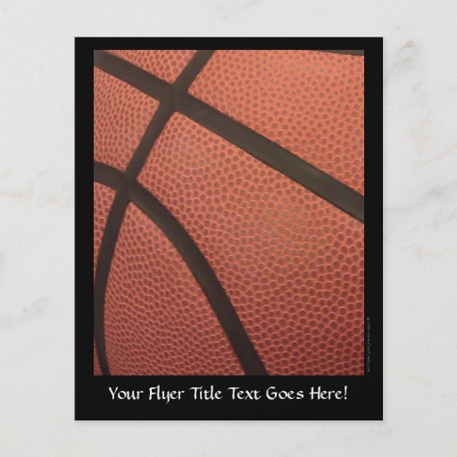 Basketball Sports Image Custom Flyer