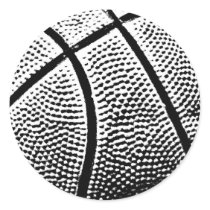 Basketball Round Stickers