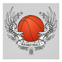 Basketball Wings Invitation