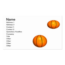 Basketballs Business Cards