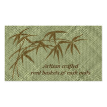 Basketry or matting business card