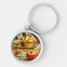 Baskets of Bialys Keychains