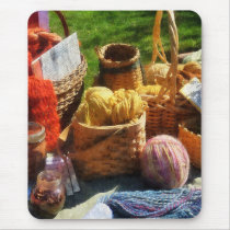 Baskets of Yarn at Flea Market