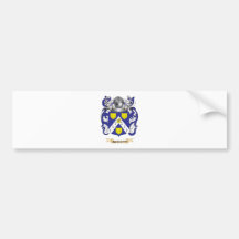 Baskett Coat of Arms (Family Crest) Bumper Sticker