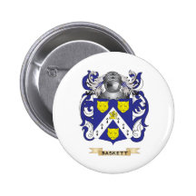 Baskett Coat of Arms (Family Crest) Button
