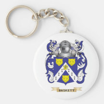 Baskett Coat of Arms (Family Crest) Key Chains