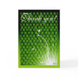 Basketweave Jungle Thank You greeting card