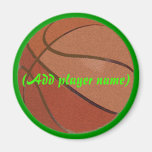 basktball, (Add player name) Refrigerator Magnets