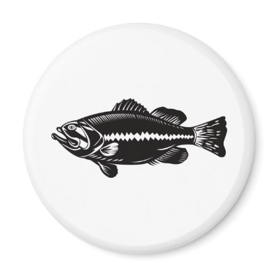 Bass Bait Clothing & Gear Refrigerator Magnet by BassBaitClothing