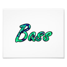 Bass bougie teal outline photo